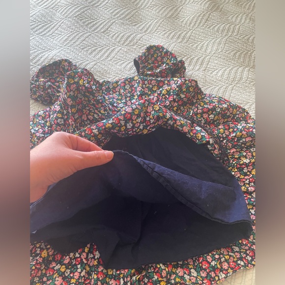 Janie and Jack Navy Blue Floral Sundress 100% cotton - Picture 8 of 9